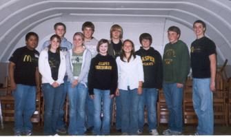 Members of JHS German Student Exchange Program going to Germany in 2009